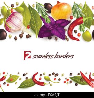 Erbe e spezie pattern Illustrazione Vettoriale