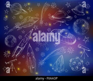 Impostare lo spazio colore di sfondo Illustrazione Vettoriale