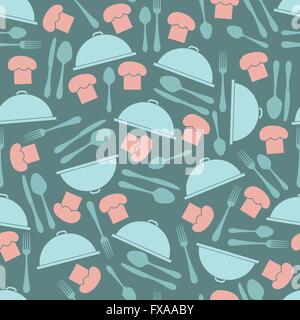 Ristorante pattern senza giunture Illustrazione Vettoriale