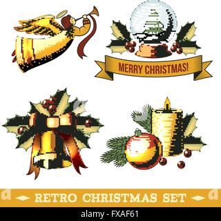 Natale icone impostato Illustrazione Vettoriale