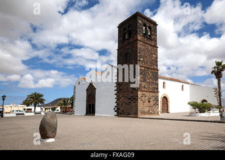 La Iglesia de Nuestra Señora de la Candelaria, La Oliva, Fuerteventura, Isole Canarie, Spagna Foto Stock