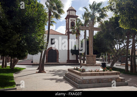 Chiesa parrocchiale di Nuestra Señora de Antigua Antigua, Fuerteventura, Isole Canarie, Spagna Foto Stock