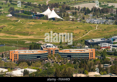 La sede centrale di Google, Googleplex, Mountain View, Silicon Valley, California, Stati Uniti d'America Foto Stock