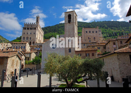 Gubbio, Consul del palazzo, il palazzo dei consoli, Umbria, Italia, Europa Foto Stock