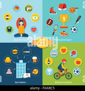 Salute e bellezza insieme Illustrazione Vettoriale
