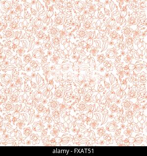 Flower Pattern senza giunture Illustrazione Vettoriale