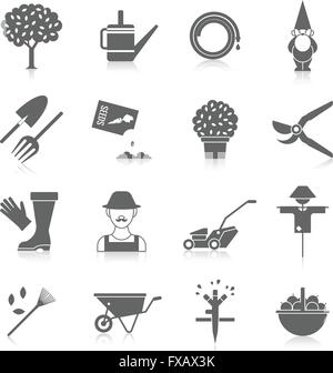 Orto di set di icone Illustrazione Vettoriale