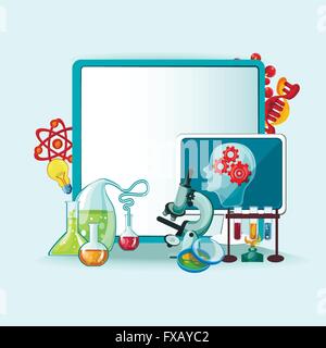 Il concetto di scienza illustrazione Illustrazione Vettoriale