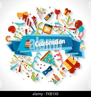 Celebrazione illustrazione dello sfondo Illustrazione Vettoriale