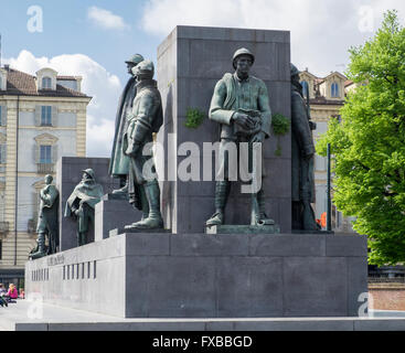 Memoriale di guerra di Emanuele Filiberto, duca d'Aosta, Torino, Piemonte, Italia Foto Stock