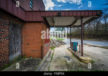 Banca abbandonati in Mount Airy, Maryland. Foto Stock