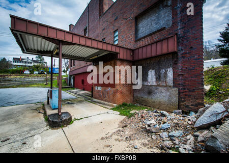 Banca abbandonati in Mount Airy, Maryland. Foto Stock