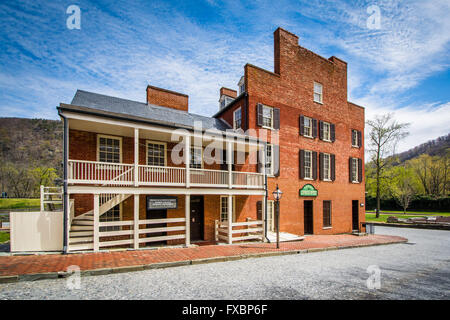 Edifici storici di harpers Ferry, West Virginia. Foto Stock