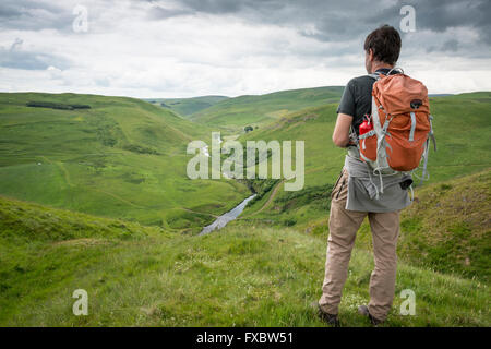 Passeggiate nella valle Coquet, Northumberland Foto Stock