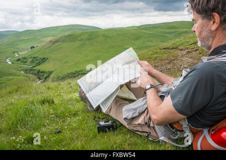 Passeggiate nella valle Coquet, Northumberland Foto Stock