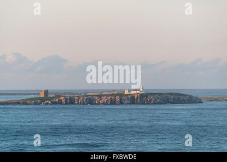 Vista interna di farne da Seahouses, Northumberland Foto Stock