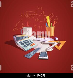 Matematica Scienze concetto Illustrazione Vettoriale