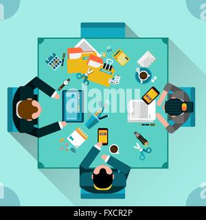 Ufficio concetto del lavoro di squadra Illustrazione Vettoriale