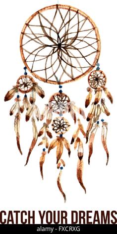 American Indian icona dreamcatcher Illustrazione Vettoriale