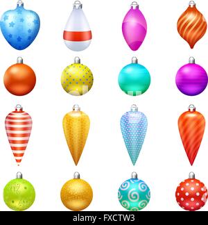 Giocattoli di Natale set di icone Illustrazione Vettoriale