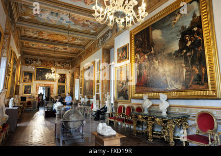 Italia, Roma, Palazzo Spada, Galleria Spada, interni della galleria d'arte Foto Stock