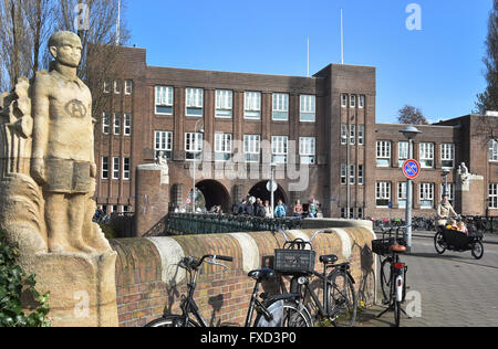 Het Amsterdams Lyceum Valeriusplein Oud Zuid Amsterdam Paesi Bassi studente della scuola gli studenti Foto Stock