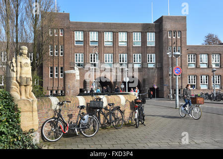 Het Amsterdams Lyceum Valeriusplein Oud Zuid Amsterdam Paesi Bassi studente della scuola gli studenti Foto Stock