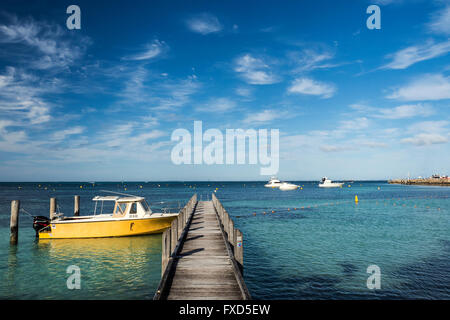 Thomson Bay, Rottnest Island (Wadjemup) un'isola al largo della costa occidentale dell'Australia 18k west di Freemantle Foto Stock