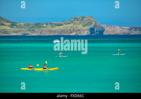 Stati Uniti d'America, Hawaii, Oahu Kailua, Kailua Beach Foto Stock