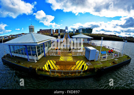 South Shields Fiume Tyne traghetto punto di sbarco Foto Stock