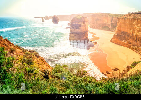 L'Australia, 12 Apostels, Great Ocean Road, Victoria Foto Stock