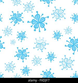 Seamless Floral Pattern di Natale Illustrazione Vettoriale