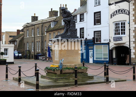 Huntingdon town center cambridgeshire Inghilterra Foto Stock