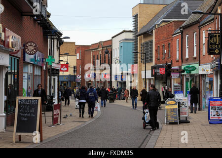 Huntingdon town center cambridgeshire Inghilterra Foto Stock