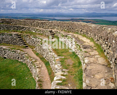 Grianan di Aileach, sesto al VII secolo anello pietra di Fort Royal sito di Gaelic Irlanda Donegal, Irlanda Foto Stock