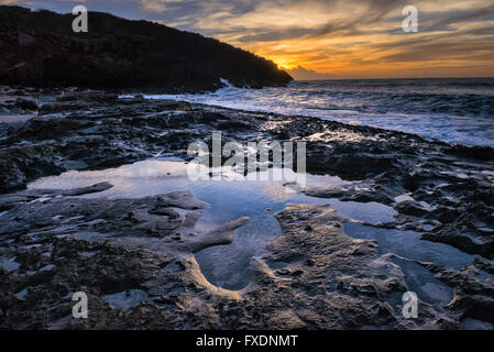 Stati Uniti d'America, Hawaii, Molokai, Kepuhi beach, West Molokai Foto Stock