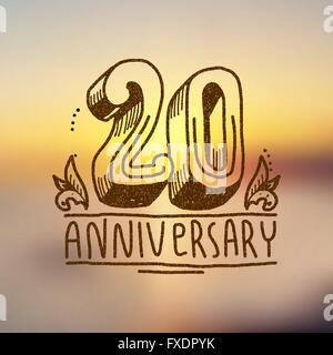 Anniversario segno 20 Illustrazione Vettoriale