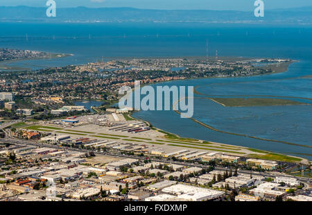 San Carlos Airport, la baia di San Francisco, San Francisco, California, Stati Uniti d'America Foto Stock