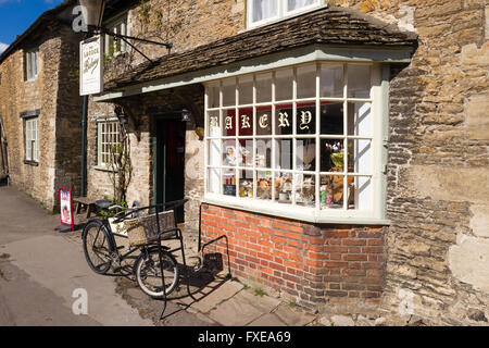 Il Lacock panificio in un villaggio NT nel WILTSHIRE REGNO UNITO Foto Stock