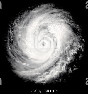 Vista del Global Storm dallo spazio. Gli elementi di questa immagine fornita dalla NASA Foto Stock