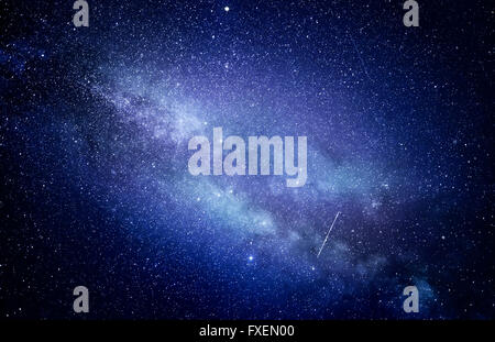 Cielo stellato con molte stelle sullo sfondo dello spazio. Foto Stock