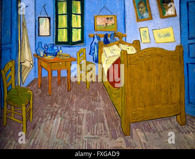 Van Gogh la camera da letto di Arles di Vincent van Gogh, 1889, il Musee D'Orsay, Parigi, Francia, Europa Foto Stock