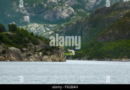 Norvegia paesaggi.bella fiordi norvegesi Foto Stock