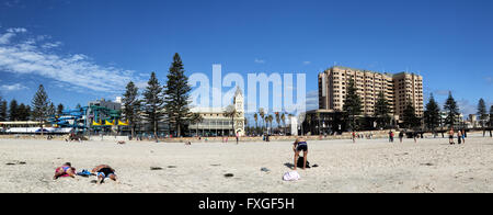 Spiaggia di Glenelg, Adelaide, South Australia, Australia. Foto Stock