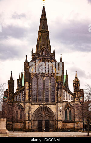 Immagine dell'imponente cattedrale medievale di Glasgow, Scozia. Foto Stock