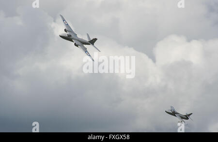 English Electric Canberra e Hawker Hunter Foto Stock