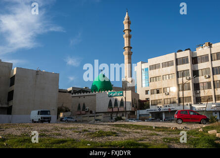 Re Hussein moschea (non il più ben noto Re Hussein Moschea) nella città di Amman, capitale della Giordania Foto Stock