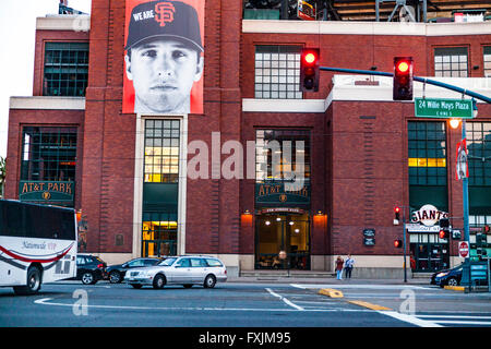 AT&T Park di San Francisco in California home dei giganti squadra di baseball Foto Stock