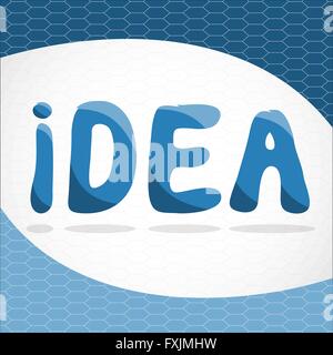 Scheda di progettazione su idea Illustrazione Vettoriale