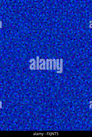 Sfondo blu coperto con piccole forme geometriche Foto Stock